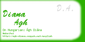 diana agh business card